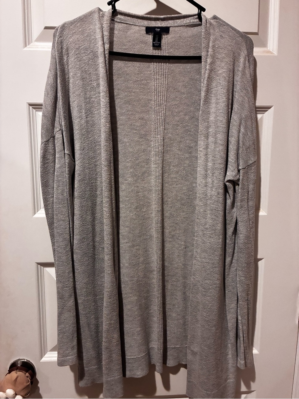 GAP Light Gray Open-Front Women's Cardigan